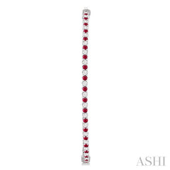 ASHI Inside-Out Alternate Gemstone & Diamond Hoop Earrings 57930PPFGERRBWG-1.50