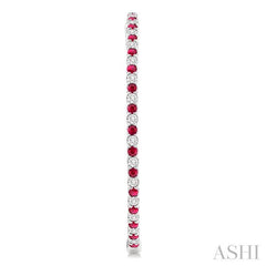 ASHI Inside-Out Alternate Gemstone & Diamond Hoop Earrings 57930PPFGERRBWG-2.50