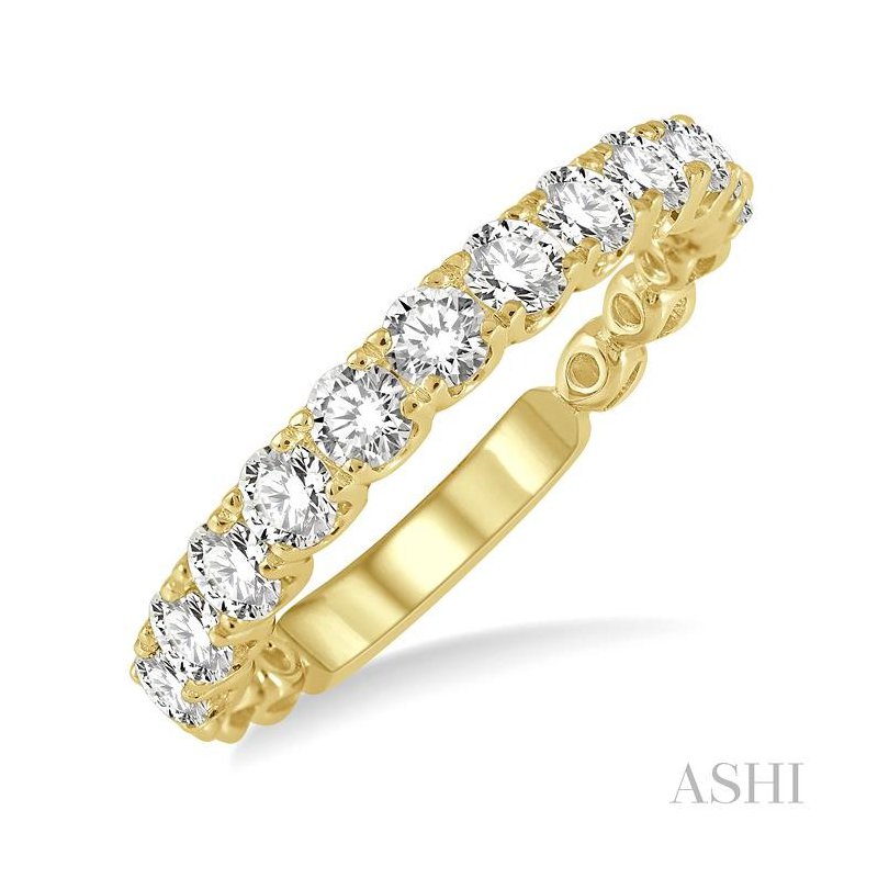 ASHI Diamond Wedding Band 33351PPFGYG