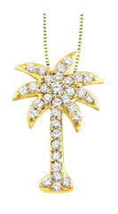 Parkplace Jewelers Palm Tree Diamond Fashion Pendant 63713PPFXPDYG
