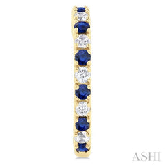 ASHI Alternate Gemstone & Diamond Hoop Earrings 58656PPTGERSPYG