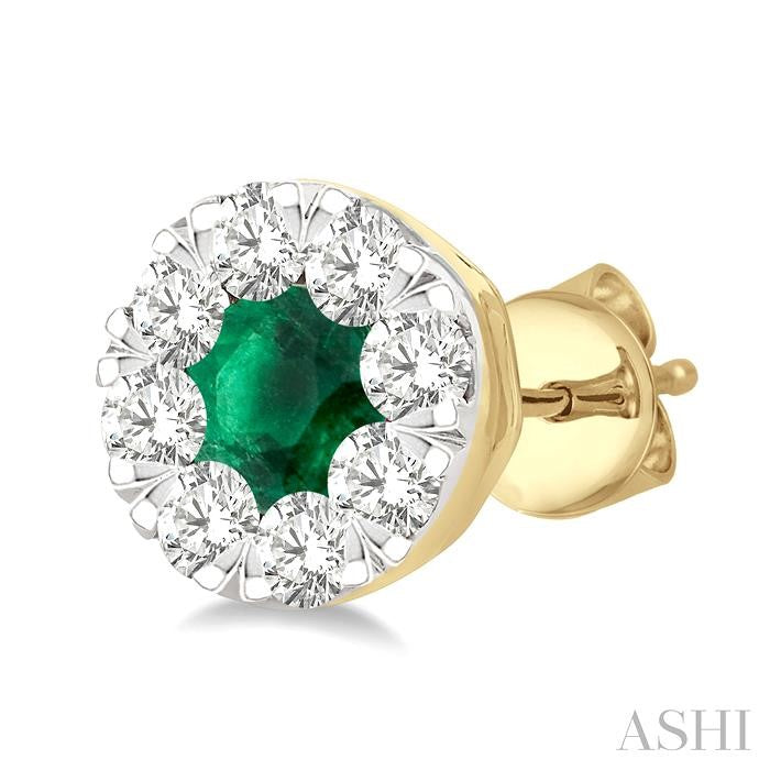 ASHI Lovebright Gemstone & Diamond Earrings 58683PPFGEREMYW