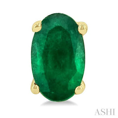 ASHI Oval Shape Gemstone Stud Earrings 58919PPF@EREMYG-OV