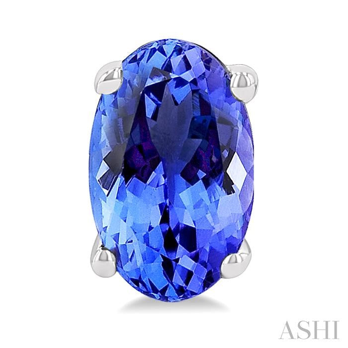 ASHI Oval Shape Gemstone Stud Earrings 58919PPF@ERTZWG-OV