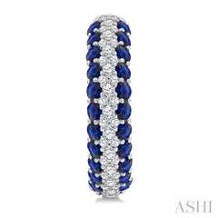 ASHI Gemstone & Diamond Hoop Earrings 58953PPFGERSPWG