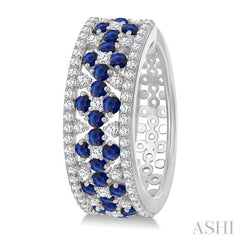 ASHI Gemstone & Diamond Hoop Earrings 59082PPFGERSPWG
