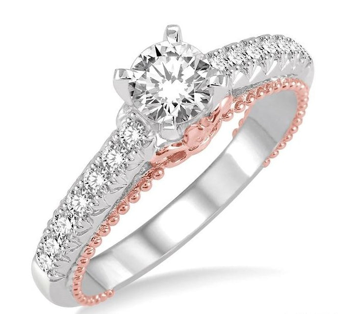 Parkplace Jewelers Round Shape Diamond Engagement Ring 202C2PPFHWP-LE