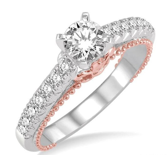 Parkplace Jewelers Round Shape Diamond Engagement Ring 202C2PPFHWP-LE