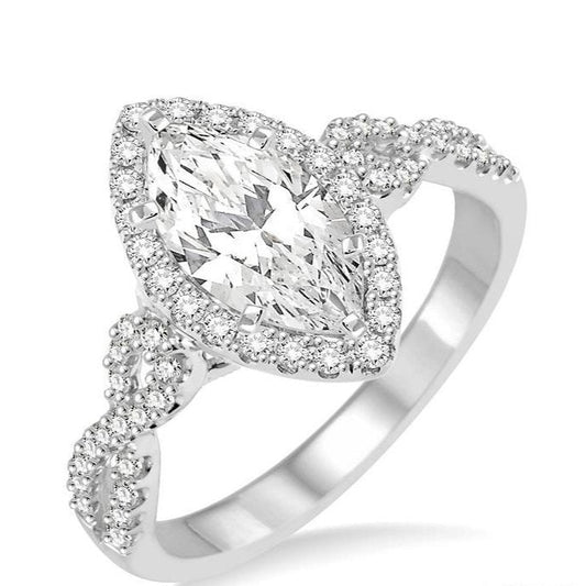 Parkplace Jewelers Marquise Shape Halo Diamond Engagement Ring 232C1PPFVWG-LE