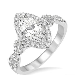 Parkplace Jewelers Marquise Shape Halo Diamond Engagement Ring 232C1PPFVWG-LE