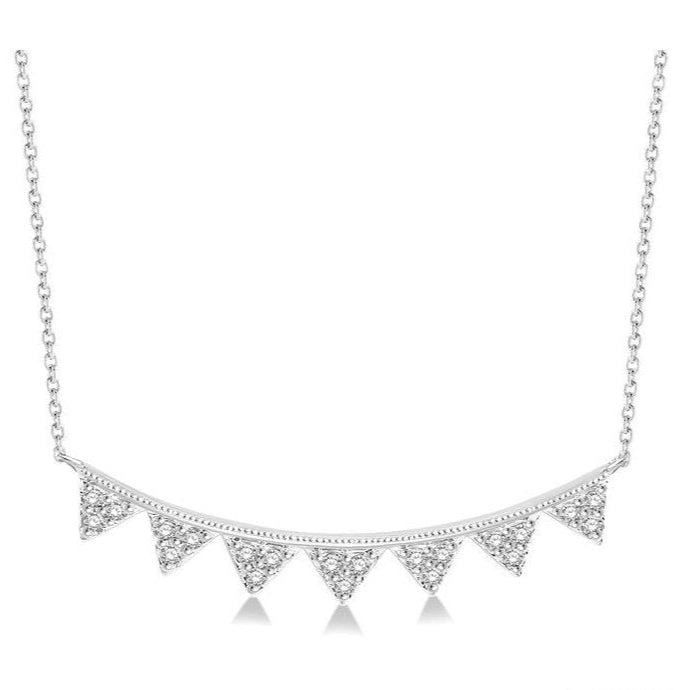 Parkplace Jewelers Chevron Diamond Necklace 90189PPTSPDWG