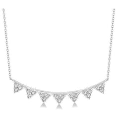 Parkplace Jewelers Chevron Diamond Necklace 90189PPTSPDWG