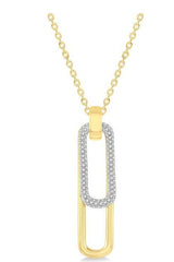 Parkplace Jewelers Paper Clip Diamond Fashion Pendant 637B4PPFGPDYW