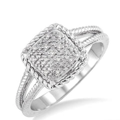 Parkplace Jewelers Silver Diamond Ring 86429PPSSSLRG