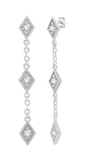 Parkplace Jewelers Kite Diamond Station Long Earrings 687D8PPTGERWG