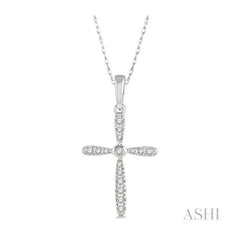 ASHI Cross Petite Diamond Pendant 954A8PPTSPDWG