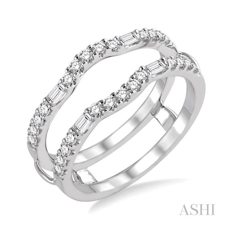 ASHI Baguette Diamond Insert Ring 29463PPFHWG