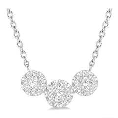 Parkplace Jewelers Round Shape Past Present & Future Lovebright Essential Diamond Necklace 9962HPPFVNKWG
