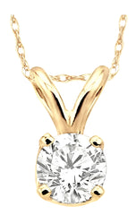 Parkplace Jewelers Round Shape Diamond Solitaire Pendant 90137PPFNPD