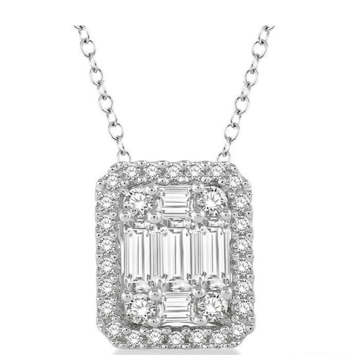 Parkplace Jewelers Halo Fusion Diamond Pendant 970A2PPFVPDWG