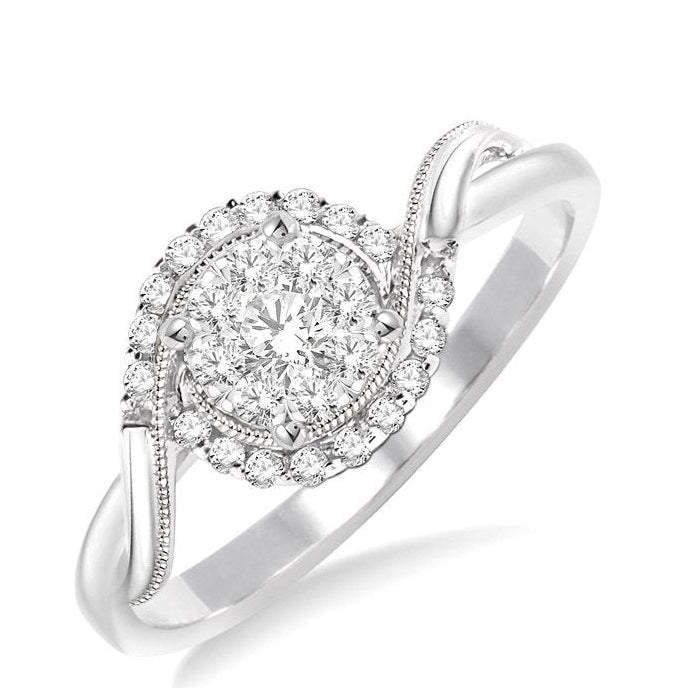 Parkplace Jewelers Round Shape Halo Lovebright Diamond Engagement Ring 15955PPFVWG-LE