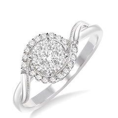 Parkplace Jewelers Round Shape Halo Lovebright Diamond Engagement Ring 15955PPFVWG-LE