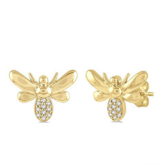 Parkplace Jewelers Bumble Bee Petite Diamond Fashion Earrings 649A9PPTSERYG