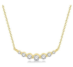 Parkplace Jewelers Graduated Diamond Fixed Smile Necklace 990HQPPFGNKYG