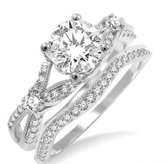 Parkplace Jewelers Round Shape Diamond Wedding Set 23951PPFVWG-WS