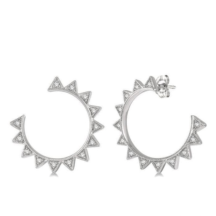 Parkplace Jewelers Diamond Fashion Half Hoop Earrings 68177PPTSERWG