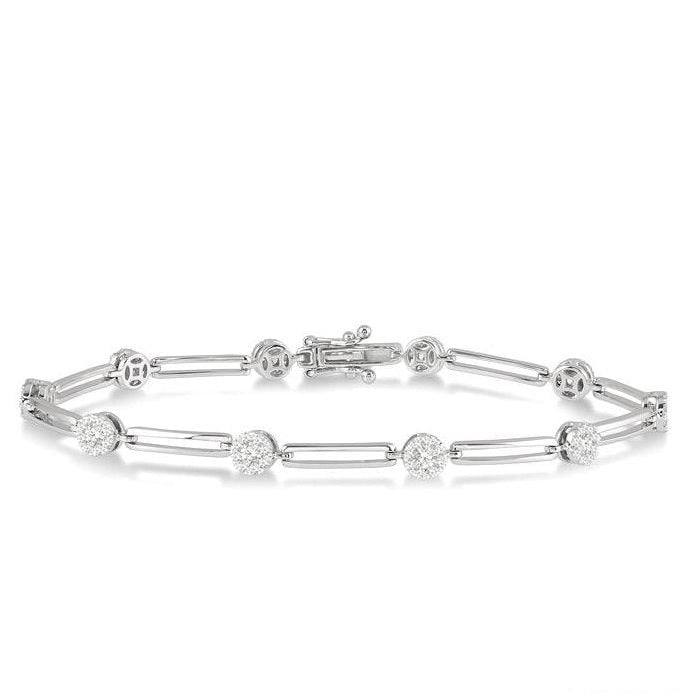 Parkplace Jewelers Paper Clip Lovebright Diamond Fashion Bracelet 70271PPFGWG