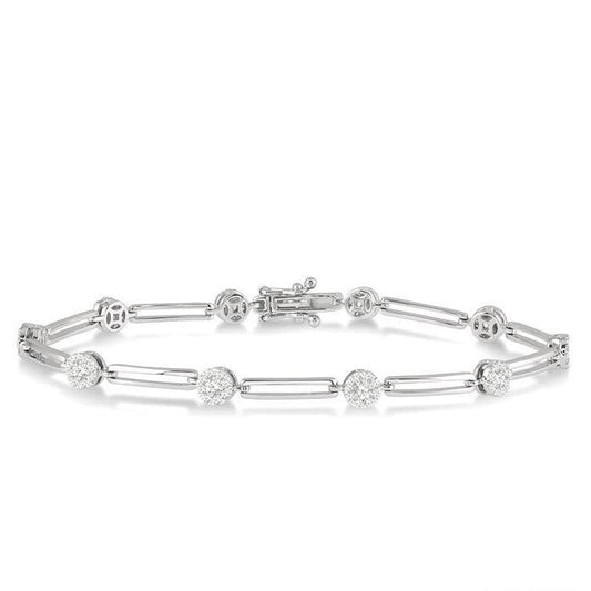 Parkplace Jewelers Paper Clip Lovebright Diamond Fashion Bracelet 70271PPFGWG