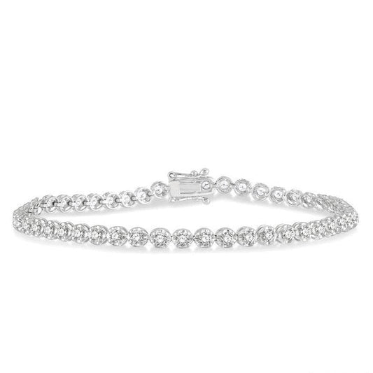 Parkplace Jewelers Illusion Diamond Tennis Bracelet 70252PPFGWG