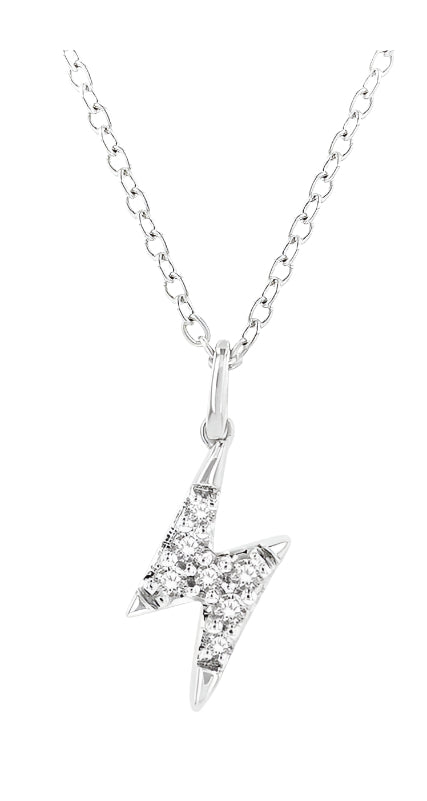 Parkplace Jewelers Lightning Bolt Petite Diamond Fashion Pendant 640A8PPTSPDWG