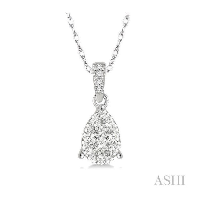 ASHI Pear Shape Lovebright Essential Diamond Pendant 911D8PPFHPDWG