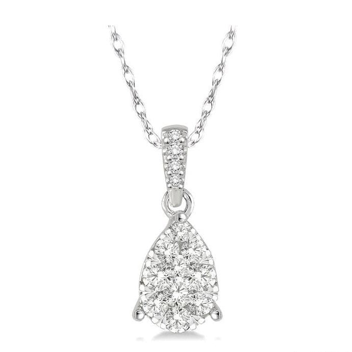 Parkplace Jewelers Pear Shape Lovebright Essential Diamond Pendant 911D8PPFHPDWG