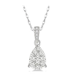 Parkplace Jewelers Pear Shape Lovebright Essential Diamond Pendant 911D8PPFHPDWG