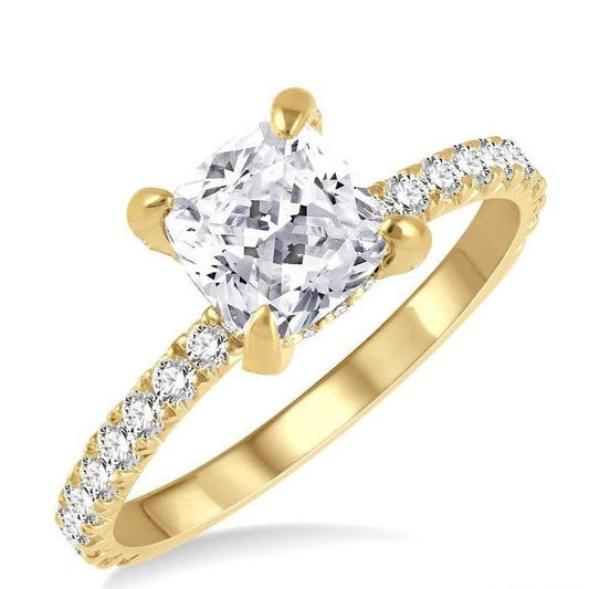 Parkplace Jewelers Cushion Shape Semi-Mount Diamond Engagement Ring 226L3PPFHYG-SM-CU