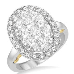 Parkplace Jewelers Oval Shape Halo Lovebright Essential Diamond Ring 136E0PPFVWY-2.00