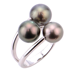 Parkplace Pearls Sterling Silver Tahitian Pearl Ring 613981/B-7