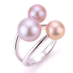 Parkplace Pearls Sterling Silver Freshwater Pearl Ring 613981/MULTI-7
