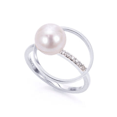 Parkplace Pearls Sterling Silver Freshwater Pearl Ring 617462/FW-7