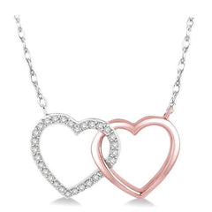 Parkplace Jewelers Twin Heart Shape Diamond Fashion Pendant 93798PPTSPDWP