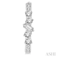 ASHI Diamond Hoop Earrings 620F5PPFGERWG