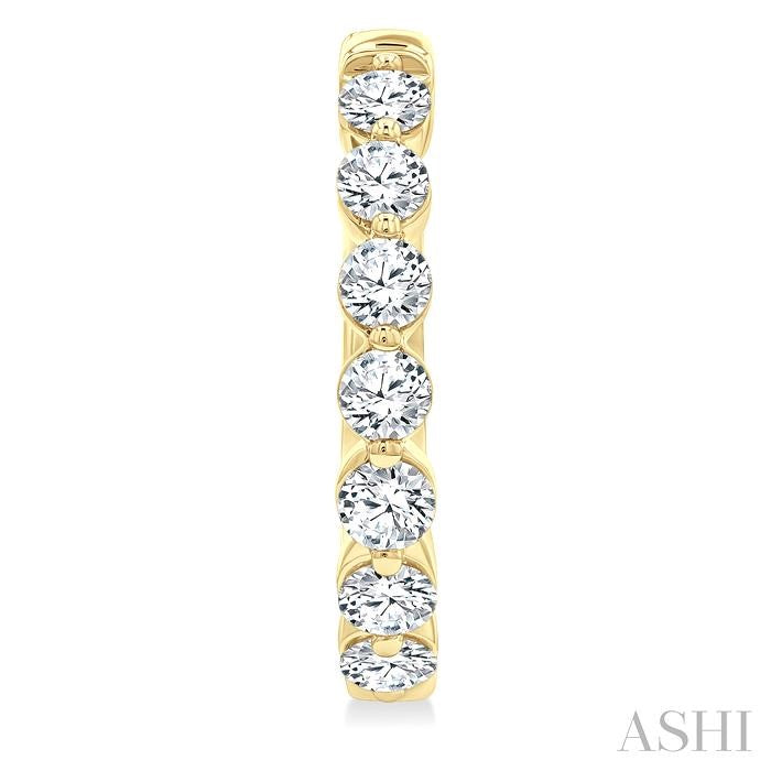ASHI Diamond Hoop Earrings 620H0PPFGERYG-2.0