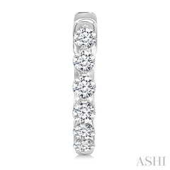 ASHI Diamond Hoop Earrings 620H3PPFGERWG