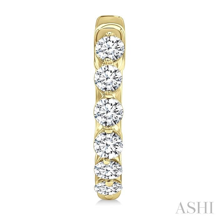 ASHI Diamond Hoop Earrings 620H3PPFGERYG