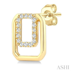 ASHI Emerald Shape Petite Diamond Fashion Earrings 620K8PPTGERYG-OC