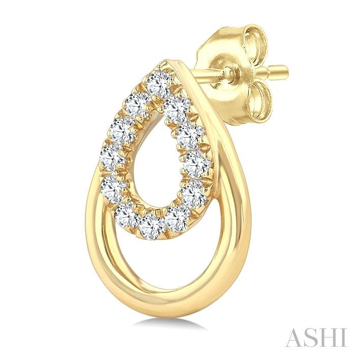 ASHI Pear Shape Petite Diamond Fashion Earrings 620K8PPTGERYG-PR