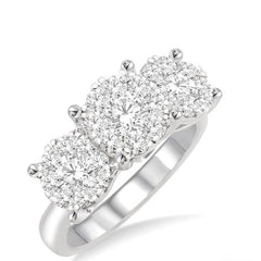 Parkplace Jewelers Round Shape Past Present & Future Lovebright Essential Diamond Engagement Ring 36920PPFVWG-1.50